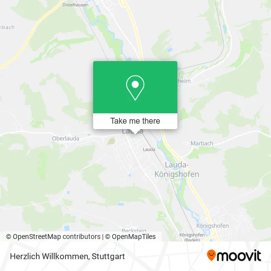 Карта Herzlich Willkommen