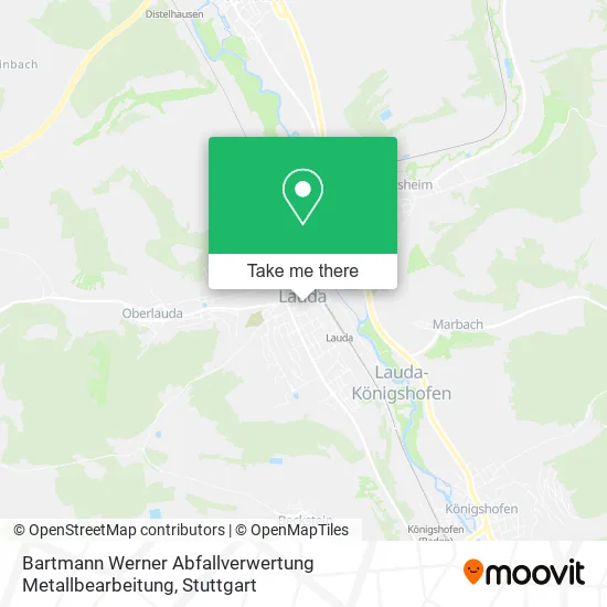Карта Bartmann Werner Abfallverwertung Metallbearbeitung