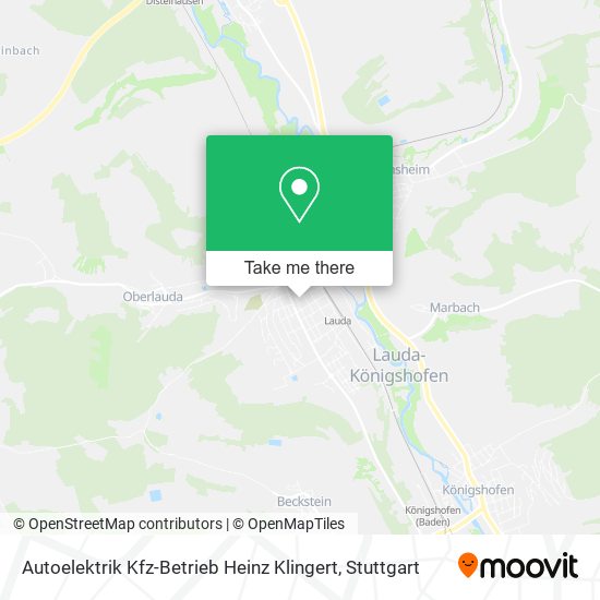 Карта Autoelektrik Kfz-Betrieb Heinz Klingert