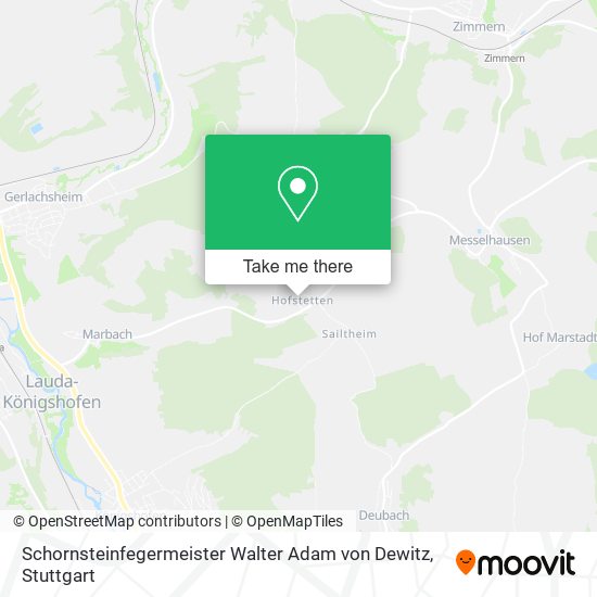 Schornsteinfegermeister Walter Adam von Dewitz map