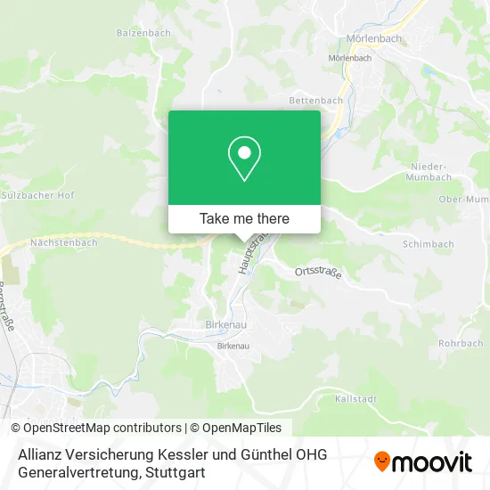 Карта Allianz Versicherung Kessler und Günthel OHG Generalvertretung