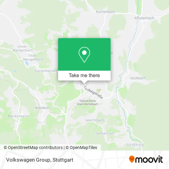 Карта Volkswagen Group
