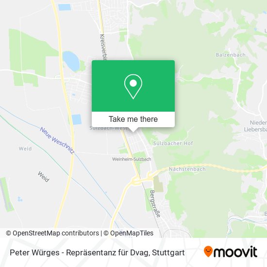 Карта Peter Würges - Repräsentanz für Dvag
