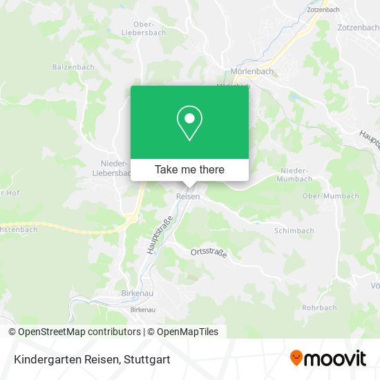Kindergarten Reisen map