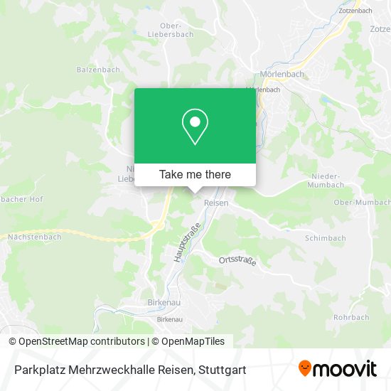 Parkplatz Mehrzweckhalle Reisen map