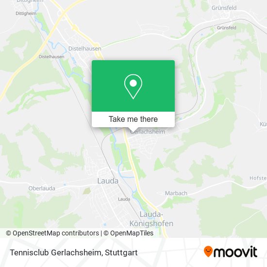 Tennisclub Gerlachsheim map