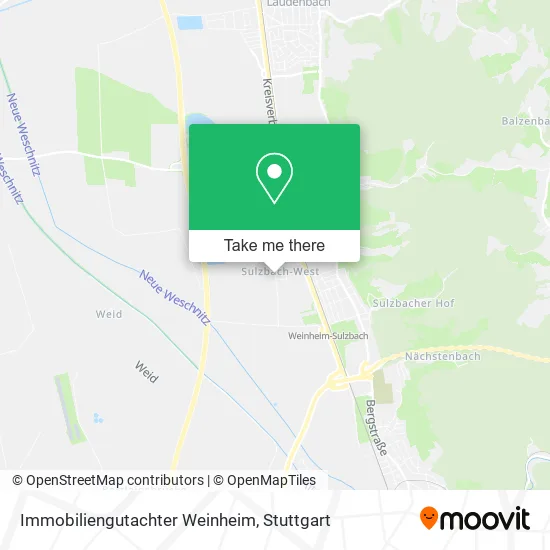Карта Immobiliengutachter Weinheim