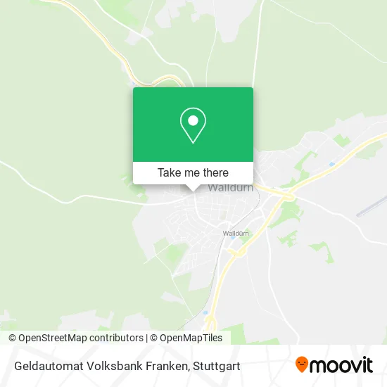 Карта Geldautomat Volksbank Franken