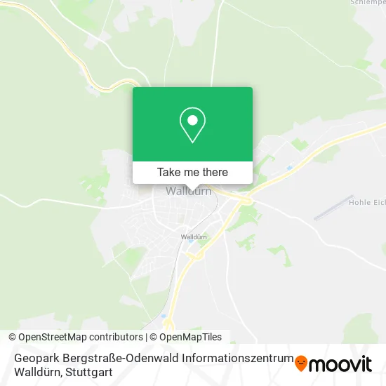 Карта Geopark Bergstraße-Odenwald Informationszentrum Walldürn
