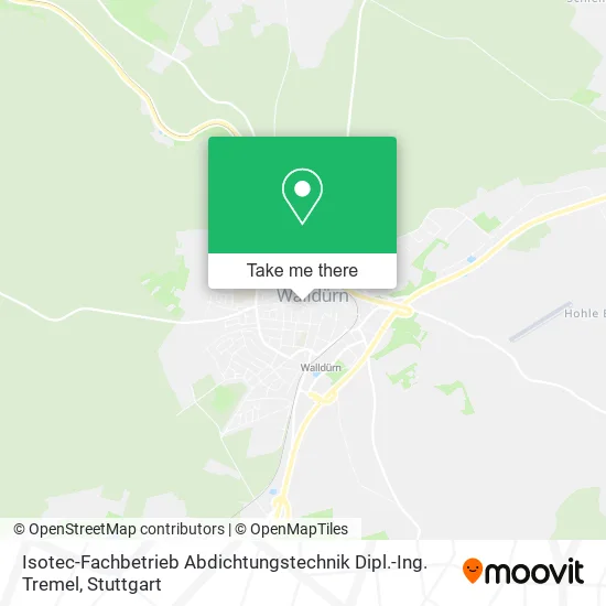 Карта Isotec-Fachbetrieb Abdichtungstechnik Dipl.-Ing. Tremel