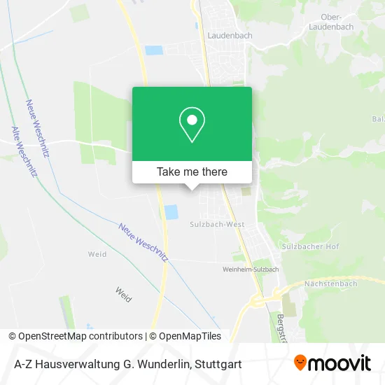 Карта A-Z Hausverwaltung G. Wunderlin