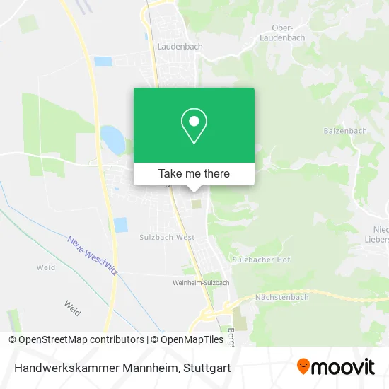Карта Handwerkskammer Mannheim