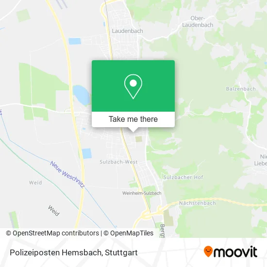 Карта Polizeiposten Hemsbach