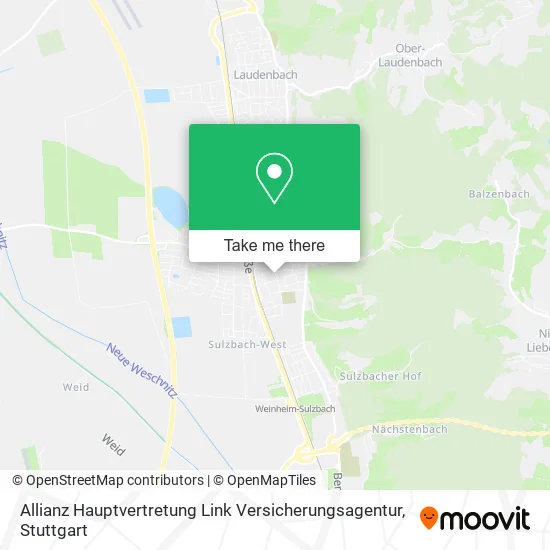 Карта Allianz Hauptvertretung Link Versicherungsagentur