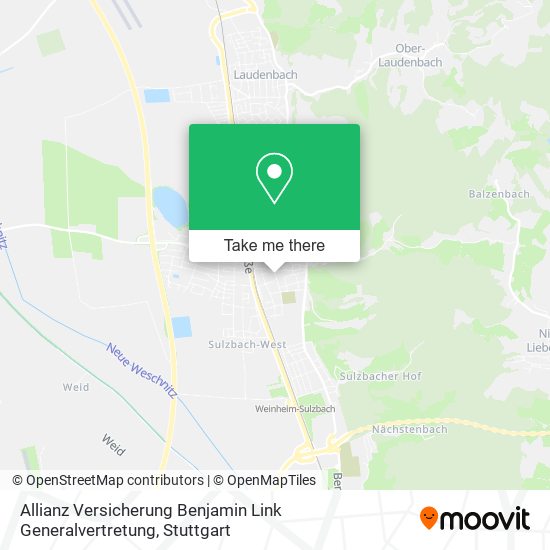Allianz Versicherung Benjamin Link Generalvertretung map