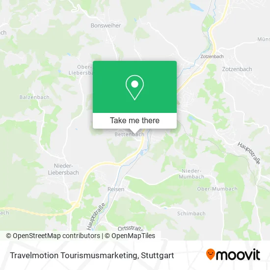 Карта Travelmotion Tourismusmarketing