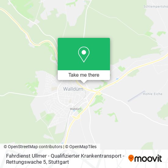 Fahrdienst Ullmer - Qualifizierter Krankentransport - Rettungswache 5 map