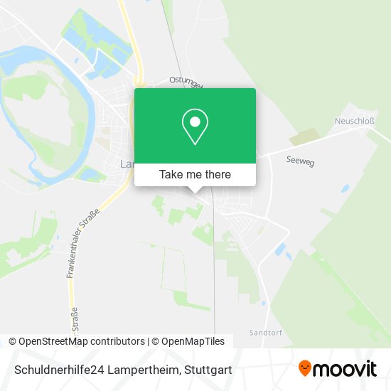 Карта Schuldnerhilfe24 Lampertheim