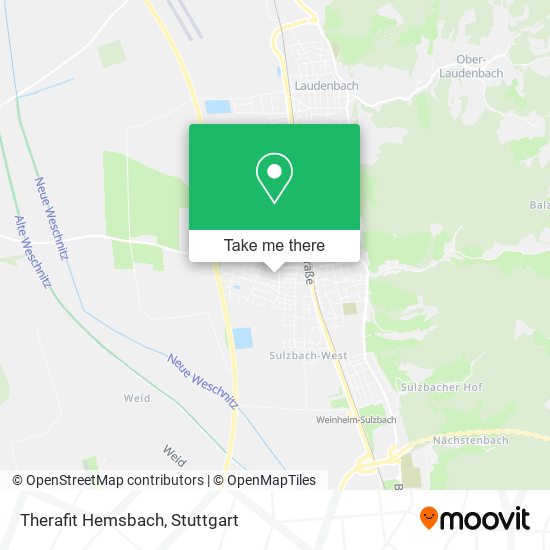 Therafit Hemsbach map