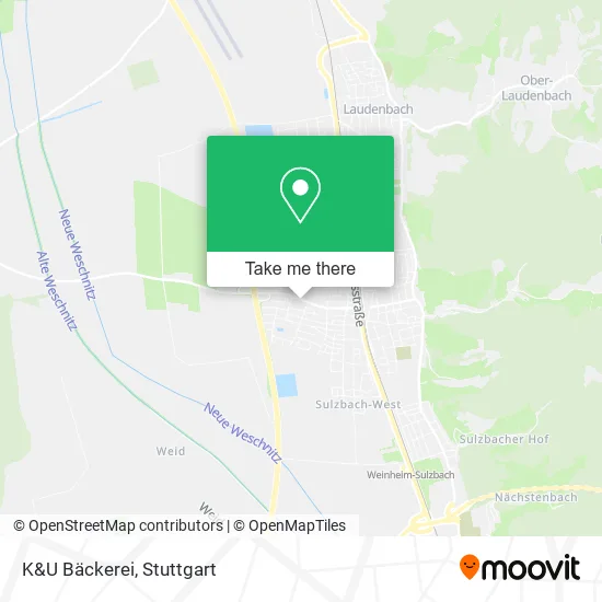 Карта K&U Bäckerei