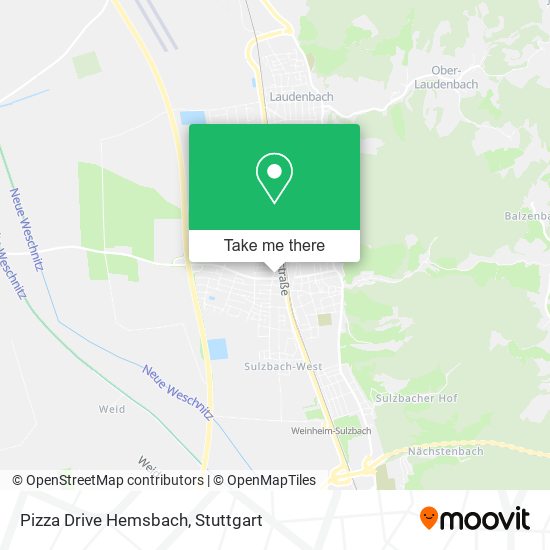 Карта Pizza Drive Hemsbach