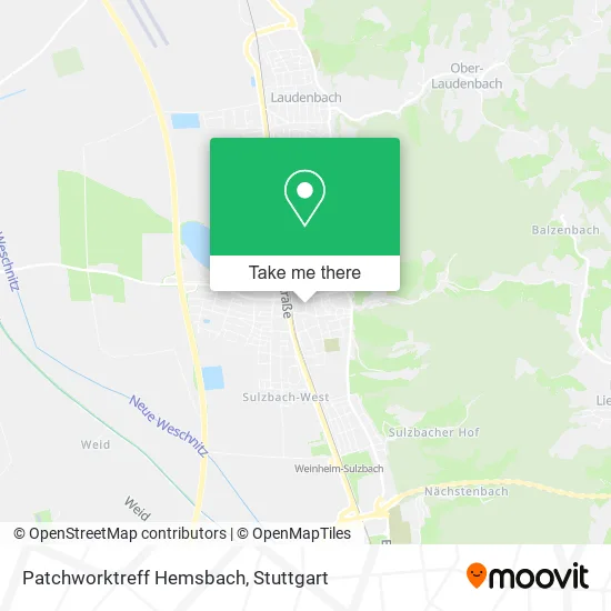 Карта Patchworktreff Hemsbach