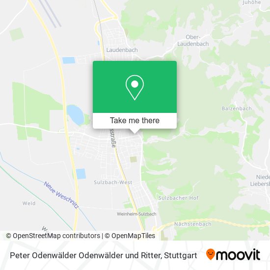 Peter Odenwälder Odenwälder und Ritter map