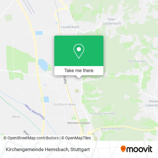 Kirchengemeinde Hemsbach map