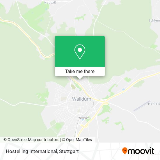 Hostelling International map