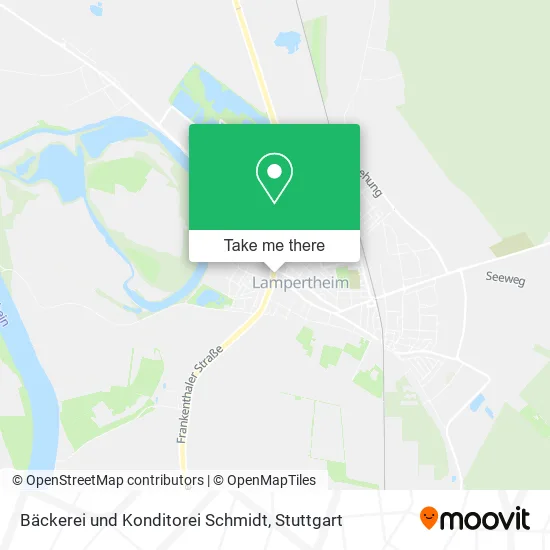 Карта Bäckerei und Konditorei Schmidt