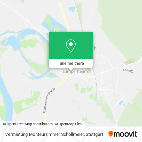 Карта Vermietung Monteurzimmer Schollmeier