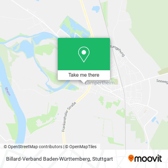 Billard-Verband Baden-Württemberg map