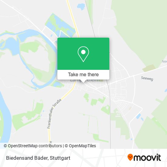 Biedensand Bäder map