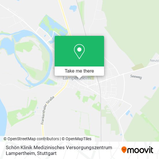 Карта Schön Klinik Medizinisches Versorgungszentrum Lampertheim