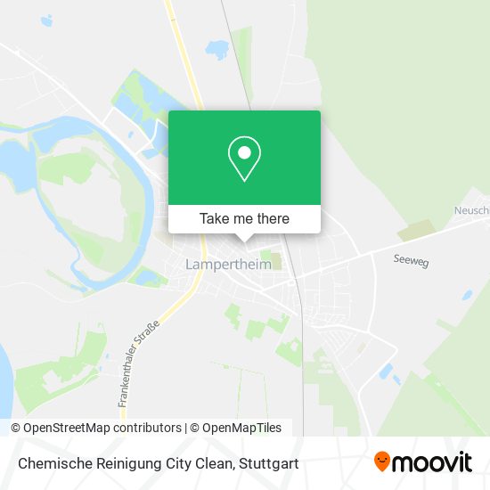 Chemische Reinigung City Clean map