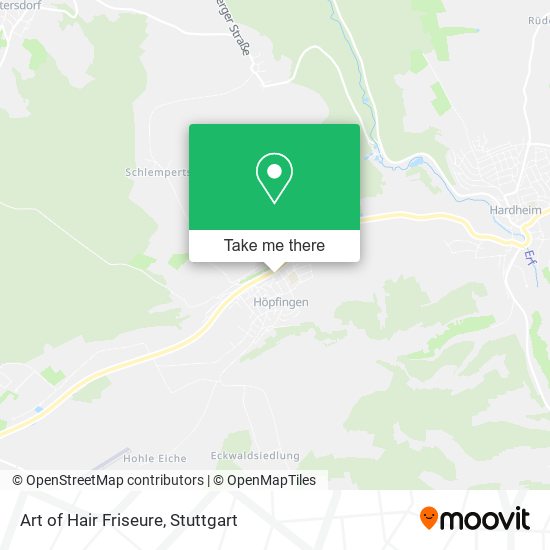 Art of Hair Friseure map