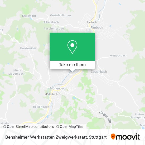 Bensheimer Werkstätten Zweigwerkstatt map