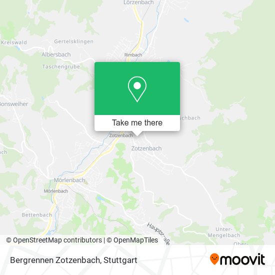 Карта Bergrennen Zotzenbach