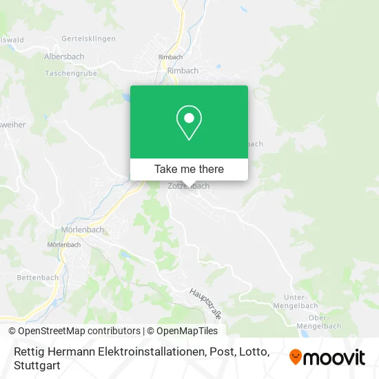 Карта Rettig Hermann Elektroinstallationen, Post, Lotto