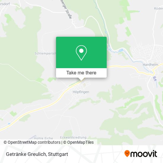 Карта Getränke Greulich