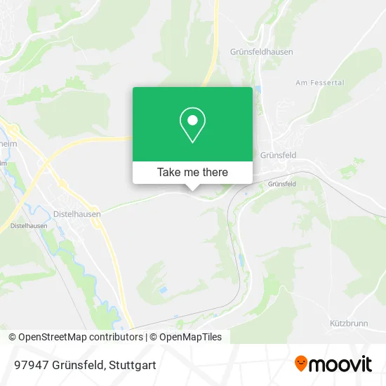 Карта 97947 Grünsfeld