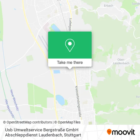 Usb Umweltservice Bergstraße GmbH Abschleppdienst Laudenbach map
