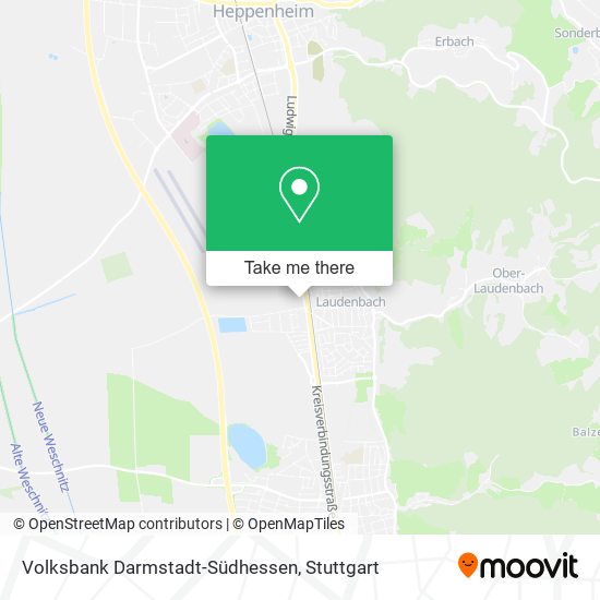 Volksbank Darmstadt-Südhessen map