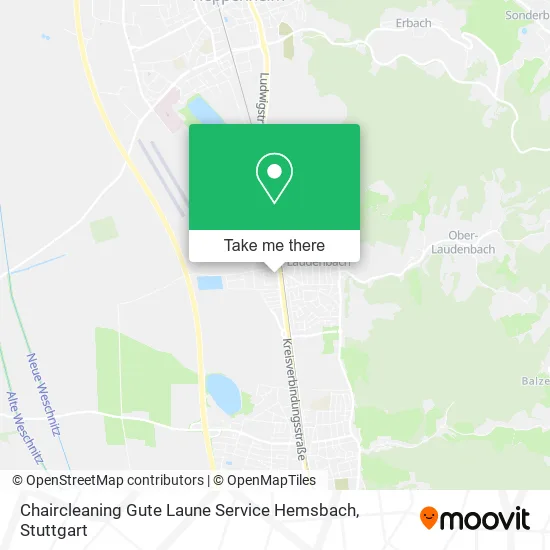 Карта Chaircleaning Gute Laune Service Hemsbach
