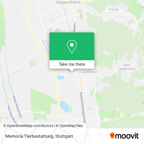 Memoria Tierbestattung map