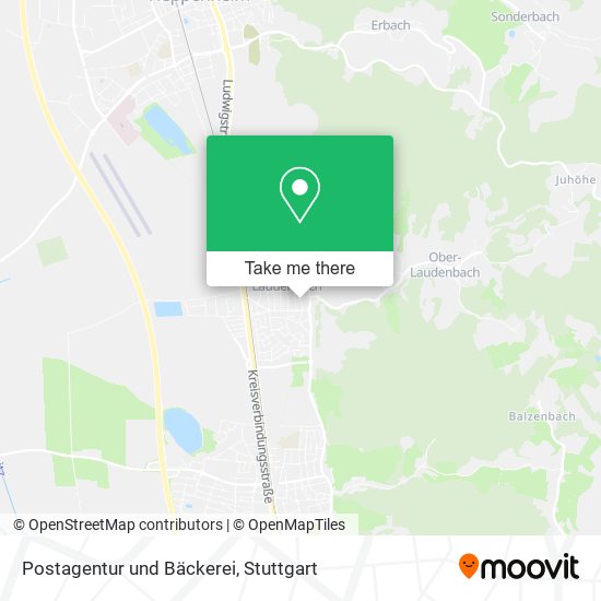 Карта Postagentur und Bäckerei