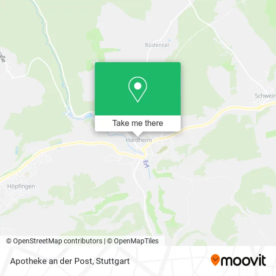 Карта Apotheke an der Post