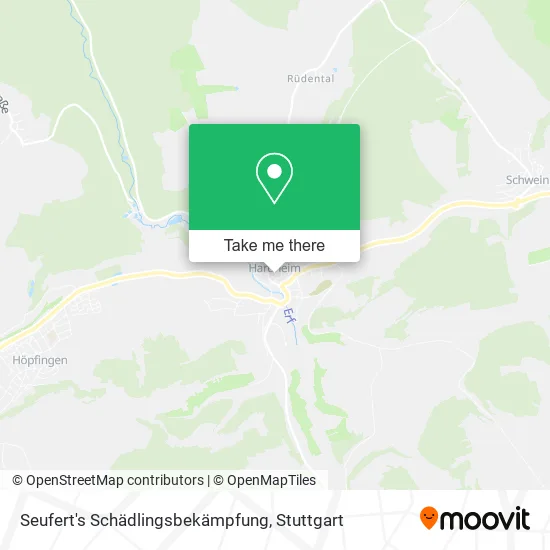 Карта Seufert's Schädlingsbekämpfung