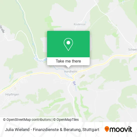 Карта Julia Wieland - Finanzdienste & Beratung