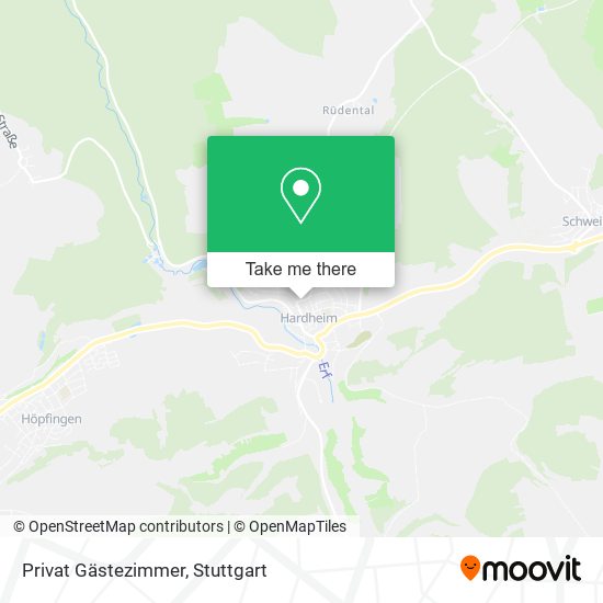 Privat Gästezimmer map